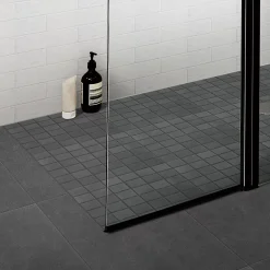 GoodHome Carrelage sol intérieur anthracite L.60 x l.30 cm, Slate