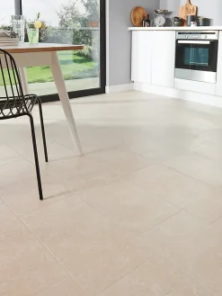 Carrelage sol intérieur beige taupe effet pierre L.61,5 x l.30,8 cm x ép.8 mm, Soft Lime Stone-GoodHome Discount