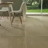 Carrelage sol intérieur beige effet pierre L.60 x l.60 cm x ép.9 mm, Soft Travertin-GoodHome Clearance