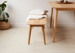GoodHome Carrelage sol intérieur beige effet pierre L.60 x l.30 cm x ép.8 mm, Soft Travertin