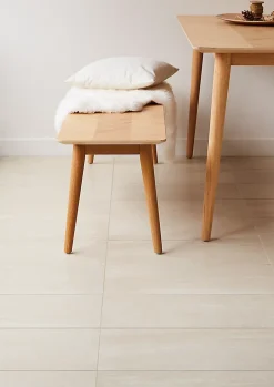 GoodHome Carrelage sol intérieur beige effet pierre L.60 x l.30 cm x ép.8 mm, Soft Travertin