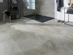 GoodHome Carrelage sol intérieur beige effet pierre 61,5 x l.30,8 cm x ép.8 mm, Shaded