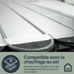 GoodHome Carrelage sol intérieur beige effet pierre 61,5 x l.30,8 cm x ép.8 mm, Shaded