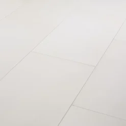 Carrelage sol intérieur blanc effet béton L.60 x l.30 cm x ép.10 mm, Smooth-GoodHome