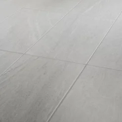 GoodHome Carrelage sol intérieur blanc effet pierre satin L.60 x l.30 cm x ép.8 mm, Natural