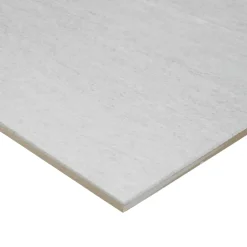 GoodHome Carrelage sol intérieur blanc effet pierre satin L.60 x l.30 cm x ép.8 mm, Natural