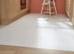 Carrelage sol intérieur blanc effet pierre L.60 x l.30 cm x ép.9 mm, Plain-GoodHome Discount