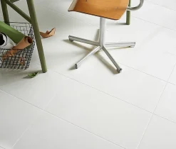 Carrelage sol intérieur blanc effet pierre L.60 x l.30 cm x ép.9 mm, Plain-GoodHome Discount