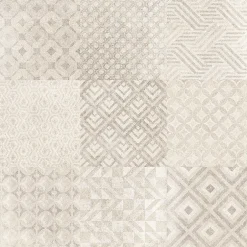 GoodHome Carrelage sol intérieur effet carreaux de ciment tons beiges et gris L.60 x l.60 cm x ép.9,5 mm, Kontainer