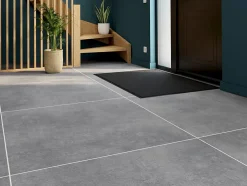 Carrelage sol intérieur effet béton anthracite mat L.100 x l.100 cm x ép.10 mm, Casa Tokyo- Best