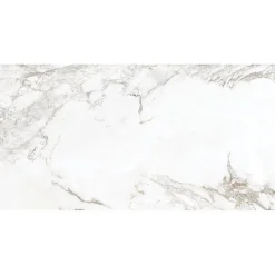 Carrelage sol intérieur effet marbre blanc L.120 x l.60 cm x ép.7 mm, Casa Andalus