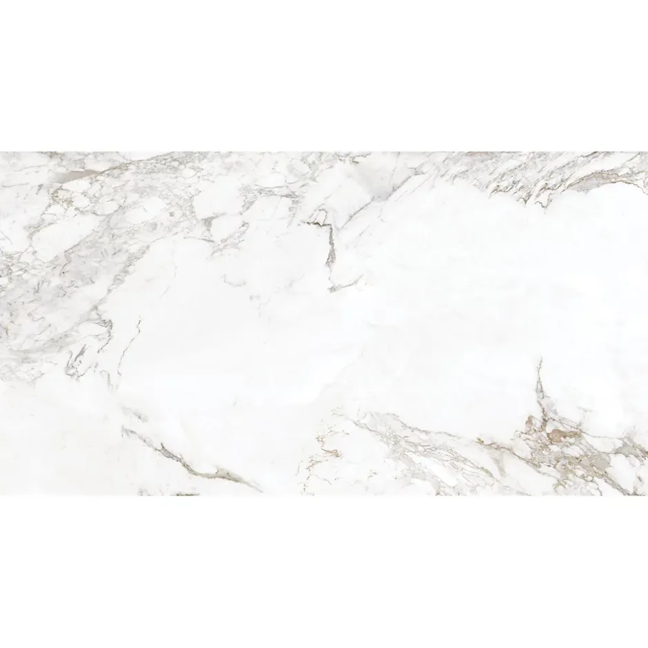 Carrelage sol intérieur effet marbre blanc L.120 x l.60 cm x ép.7 mm, Casa Andalus