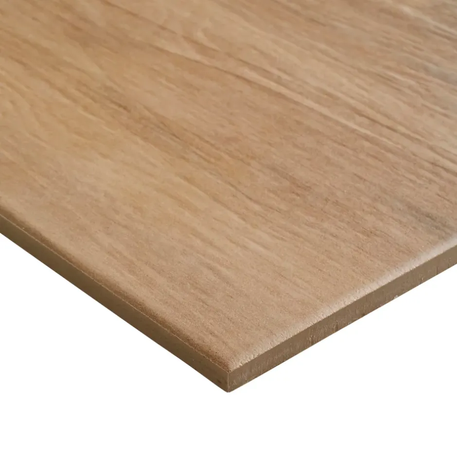 GoodHome Carrelage sol intérieur effet bois brut naturel L.120 x l.23 cm x ép.9,7 mm, Woodproject