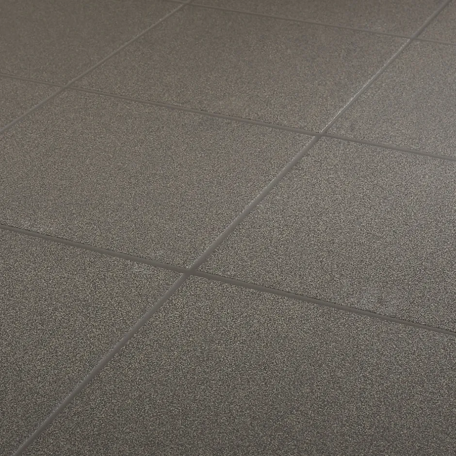 Carrelage sol intérieur gris anthracite 33 x 33 cm passage intense Porphyre