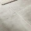 Carrelage sol intérieur gris effet béton L.60 x l.60 cm x 9,5 mm, Kontainer-GoodHome Outlet