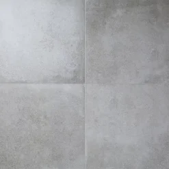 Carrelage sol intérieur gris effet béton L.60 x l.60 cm x 9,5 mm, Kontainer-GoodHome Outlet