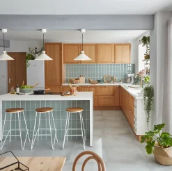 GoodHome Carrelage sol intérieur gris effet béton L.60 x l.60 cm x ép.10 mm, Smooth