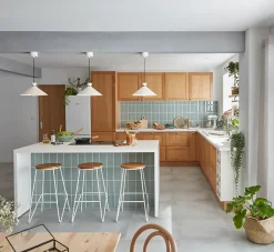 GoodHome Carrelage sol intérieur gris effet béton L.60 x l.60 cm x ép.10 mm, Smooth