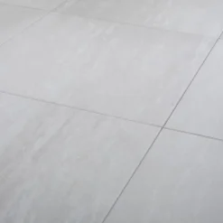 GoodHome Carrelage sol intérieur ivoire effet pierre L.60 x l.60 cm x ép.9,2 mm, Soft Travertin