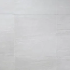 GoodHome Carrelage sol intérieur ivoire effet pierre L.60 x l.60 cm x ép.9,2 mm, Soft Travertin