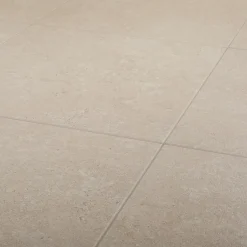 GoodHome Carrelage sol intérieur taupe beige effet pierre L.61,5 x l.61,5 cm x ép.9 mm, Soft Lime Stone