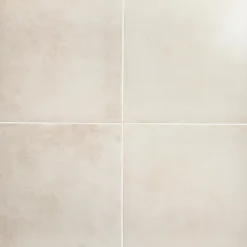 Carrelage sol ivoire effet béton L.42,6 x l.42,6 cm x ép.7,4 mm, Konkrete-GoodHome Online