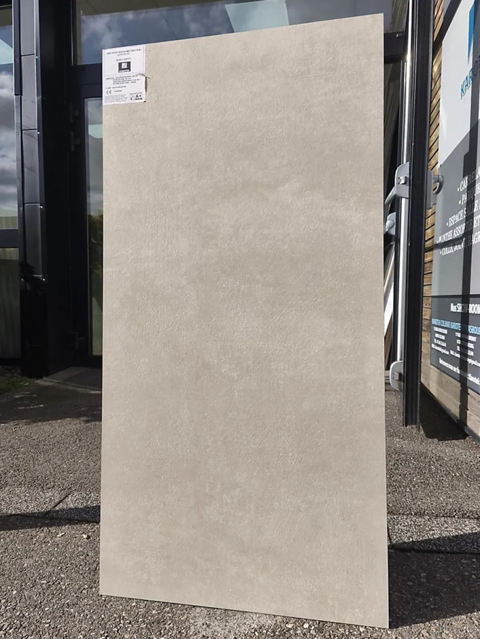 Qua Granite Carrelage sol/mur effet béton beige ARK IVORY MAT L.120 x l.60cm
