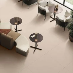 Itaca Carrelage sol/mur effet béton LITHIC CREMA MAT L.100 x l.100cm