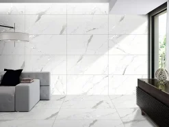 Itaca Carrelage sol/mur effet marbre VENAT GREY MAT CARVING L.120 x l.60cm