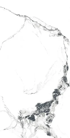 Velloza Carrelage sol/mur effet marbre blanc DIAMOND CARRARA BRILLANT L.120 x l.60cm