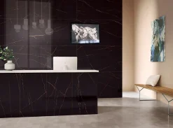 Carrelage sol/mur effet marbre noir MARQUIN GOLD MAT L.120 x l.60cm-Itaca Best