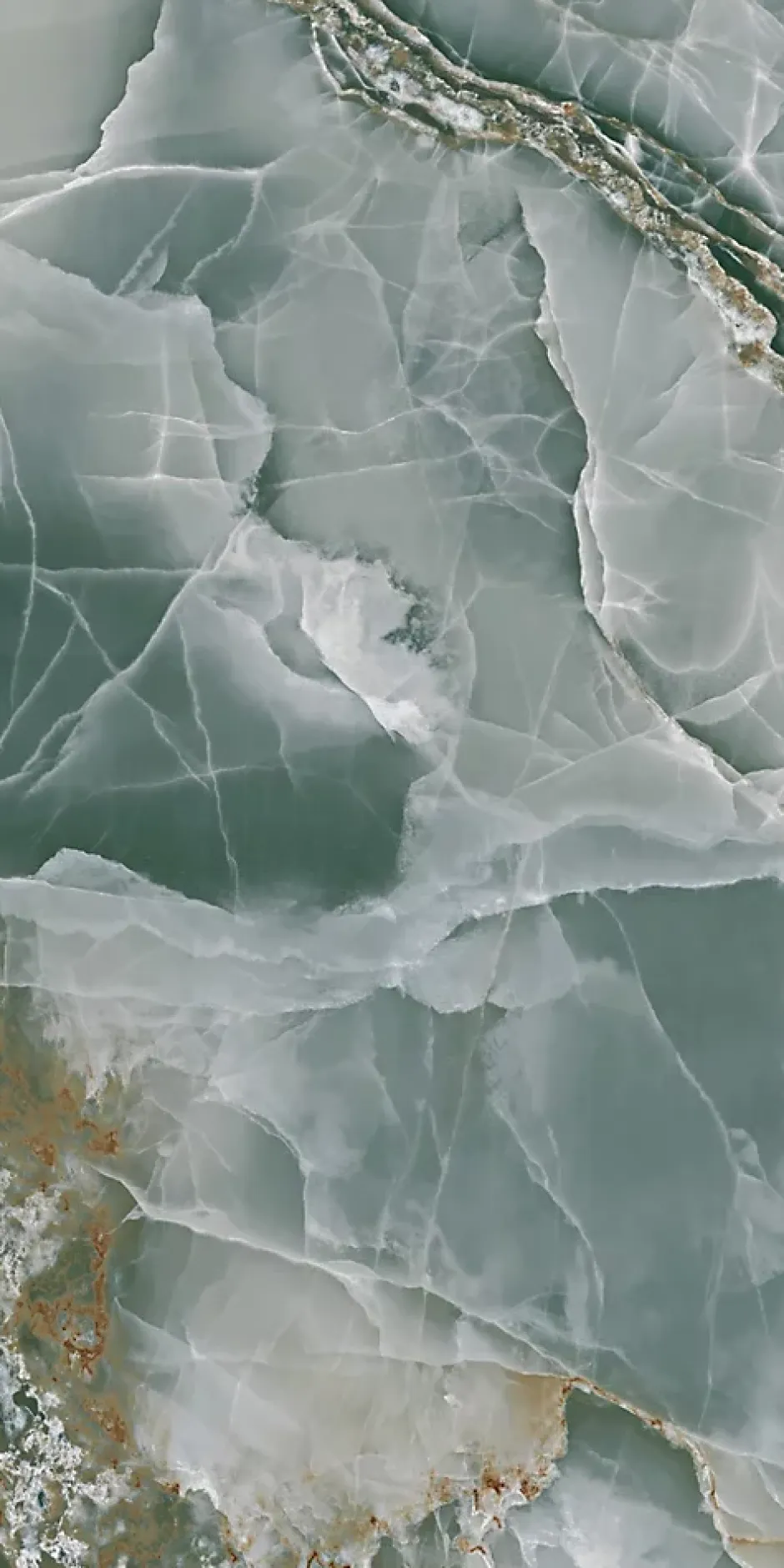 Carrelage sol/mur effet marbre vert NIXIEY AQUA BRILLANT L.120 x l.60cm-Velloza Sale