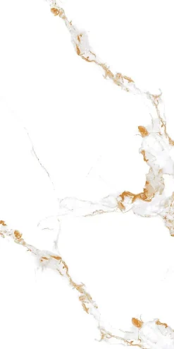 Carrelage sol/mur effet marbre blanc brillant GOLDEN CARRARA L.120 x l.60cm-Velloza Sale