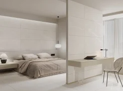 Carrelage sol/mur effet pierre mat carving QUBIC BIANCO L.120 x l.60cm-Velloza Clearance