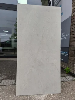 Carrelage sol/mur effet pierre mat carving QUBIC BIANCO L.120 x l.60cm-Velloza Clearance