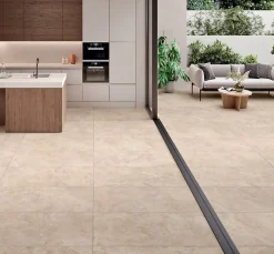 Carrelage sol/mur effet pierre KINGSTONE BEIGE MAT L.100 x l.100cm-Alaplana