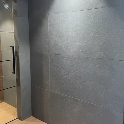 Carrelage sol/mur effet pierre anthracite mat Crag Anthracite l.60 x L.120 cm-Bien Seramik Sale