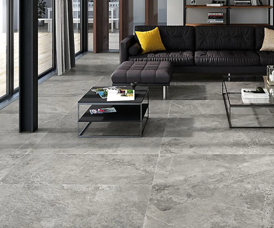 Carrelage sol/mur effet pierre slipstop TENBY ANTHRACITE L.120 x l.60cm-Alaplana Outlet