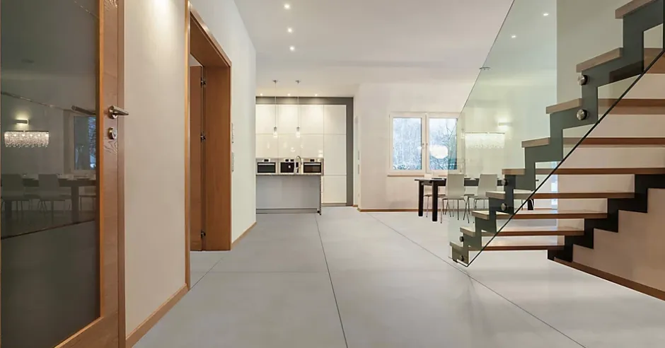 Deco Prom Carrelage sol/mur intérieur effet MARBRE l.60 x L.60 cm GREY