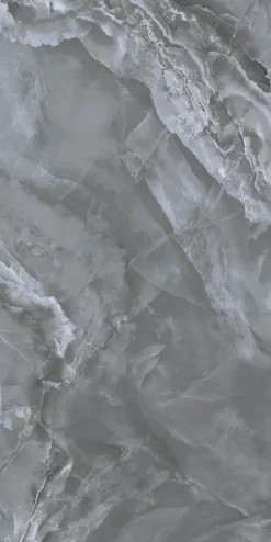 Deco Prom Carrelage sol/mur intérieur effet MARBRE l.60 x L.120 cm MAREA ANTHRACITE