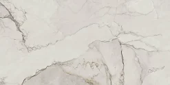 Deco Prom Carrelage sol/mur intérieur effet MARBRE l.60 x L.120 cm ADEL BLANC