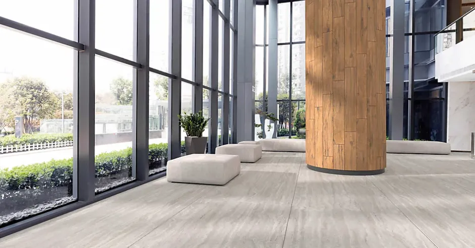 Carrelage sol/mur intérieur effet MARBRE l.60 x L.120 cm RAVEL GRIS-Deco Prom New