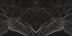 Deco Prom Carrelage sol/mur intérieur effet MARBRE l.60 x L.120 cm CALACATTA BLACK
