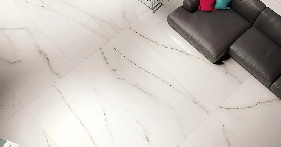 Carrelage sol/mur intérieur effet MARBRE l.60 x L.120 cm STATUARIO-Deco Prom Clearance