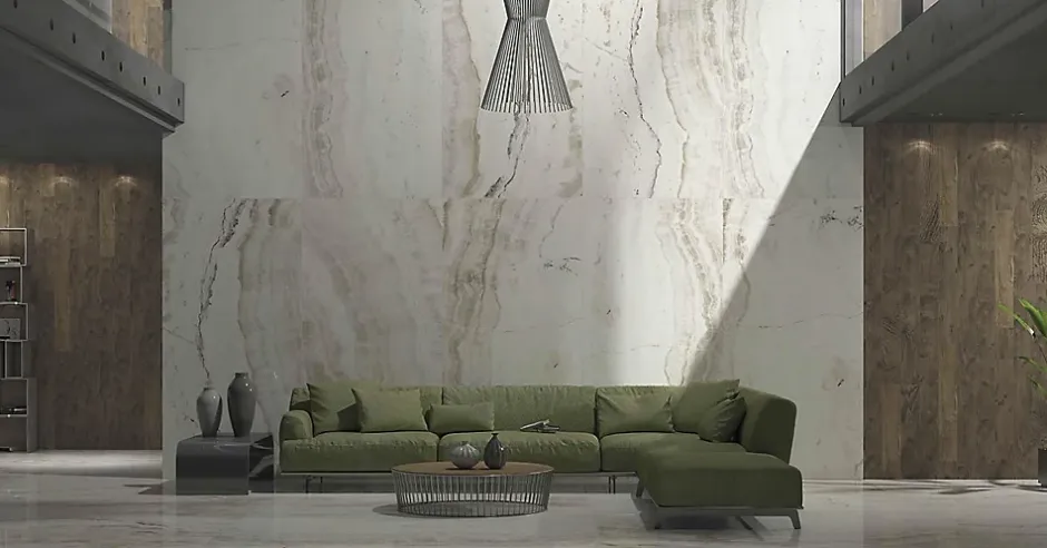 Carrelage sol/mur intérieur effet MARBRE l.60 x L.120 cm ONIKS BLANC-Deco Prom Online