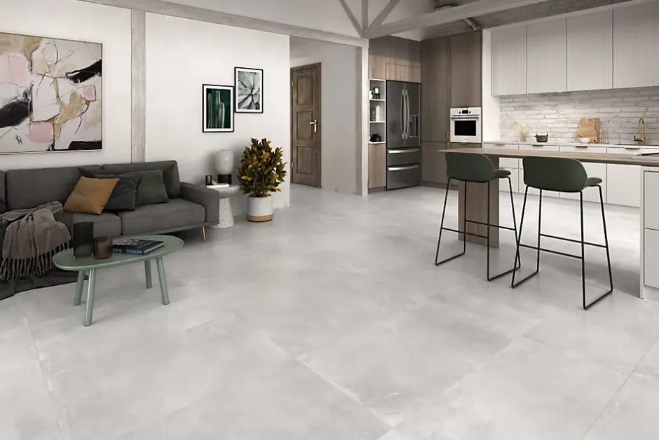 Vitacer Carrelage Sonder Gris - Mat 60 x 60cm ( vendu par boite de 1,42 m² )