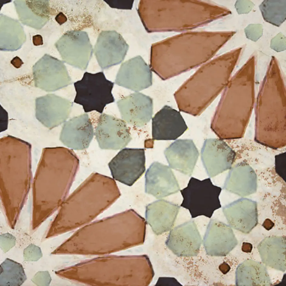 Concept Mosaïque Carrelage SYLVIANA 20x20 cm effet carreaux ciment vieilli