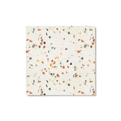 Carrelage Terrazzo véritable Roma 40x40x2 cm (lot de 1,28 m² soit 8 dalles) --Ro'Ma Nature Hot