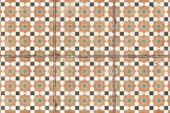 Concept Mosaïque Carrelage TESSIA 20x20 cm effet carreaux ciment vieilli