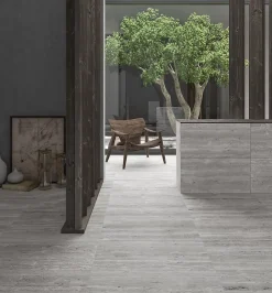 Carrelage Travertino B Gris - Mat 120 x 60cm ( vendu par boite de 1,44 m² )-Bestile Online